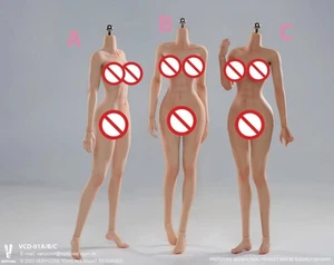 Figura de 12"" de silicona maquillaje sin costuras de pecho medio cuerpo femenino VERYCOOL VCD-01 1/6 - Imagen 1 de 17