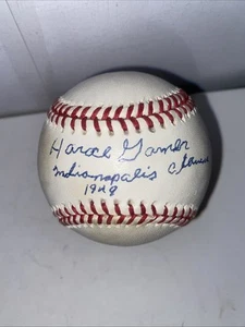 Horace Garner Signed Baseball with Inscription Indianapolis Clowns  1949 JSA COA - Picture 1 of 7