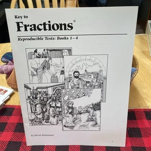 Key to Fractions Reproducible Math Tests for Books 1-4, Curriculum, New - Picture 1 of 4