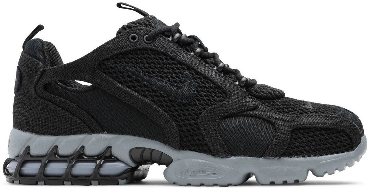 Nike Stussy x Air Zoom Spiridon Caged 2 Black Cool Grey for Sale