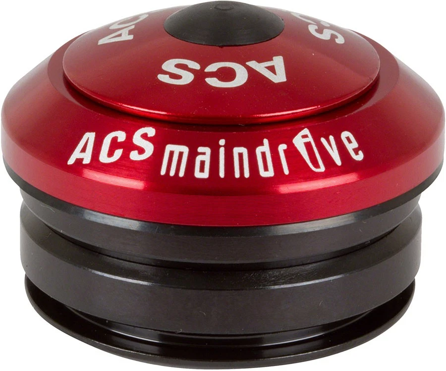 ACS MainDrive Integrated Headset 1-1/8" CNC Alloy Sealed Bearings - Red - Image 1 of 1