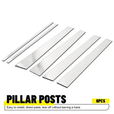 Postes de pilar cromados para Lincoln Navigator y Ford Expedition 97-16 6 piezas moldura de puerta Foto 1 de 4