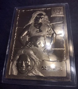 1999-2005 Danbury Mint 22kt Gold Card WWF WWE Gail Kim #76 2003 MBI Wrestling 🔥 - Picture 1 of 3