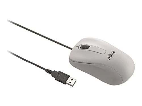 Fujitsu M520 USB Optical Mouse 3-Button 1000 DPI Ambidextrous CP664644-01 White - Image 1 of 1