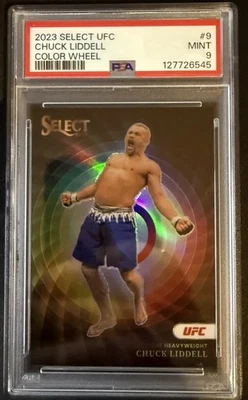 2023 Panini Select UFC Chuck Liddell Color Wheel PSA 9 - Image 1 of 2