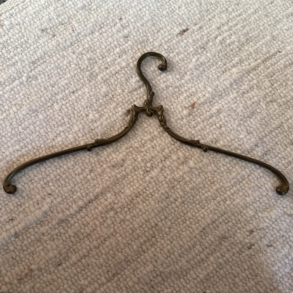 Messing Kleiderbügel Vintage Kleiderhänger Rockbügel Retro Rar - Bild 1 von 4