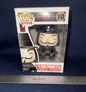 Funko Pop! Vinyl Movies Figure #10 V for Vendetta RARE VAULTED Near Mint LQQK - Picture 1 of 6