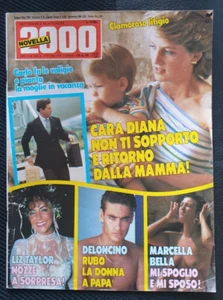 NOVELLA 2000 N. 35 2 SETT 1986 CARLO E DIANA LIZ TAYLOR MARCELLA BELLA DELON JR - Picture 1 of 1