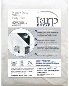 20 X 30 Ft. Heavyduty Protection/coverage Tarp Superior Weave For Greater Longev - Picture 1 of 6