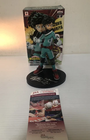 Justin Briner Signed Autographed Banpresto Deku Figure My Hero Academia JSA COA5 Cover