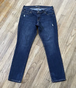 Old Navy the flirt distressed jeans size 8 Regular denim stretch greatC - Picture 1 of 9