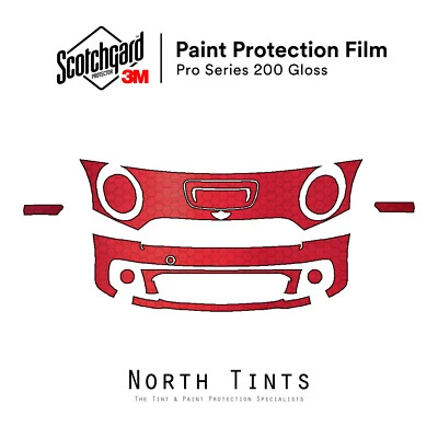 Mini Cooper JCW 2012-2015 3M PRO Película de Protección de Pintura Precortada Sujetador Transparente Kit PPF Foto 1 de 4