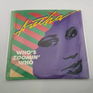 Aretha Franklin "Who's Zoomin' Who" 45 w/ Picture Sleeve 1985 - Picture 1 of 4