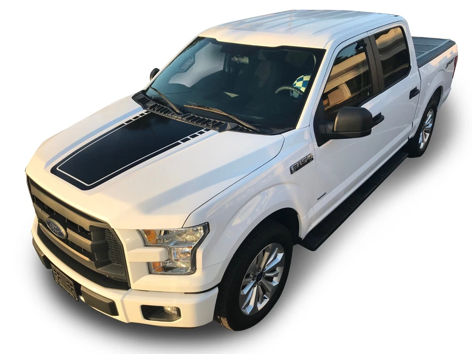 2015-2020 para Ford F-150 calcomanías capó central gráficos rayas 3M pegatinas de vinilo Foto 1 de 4