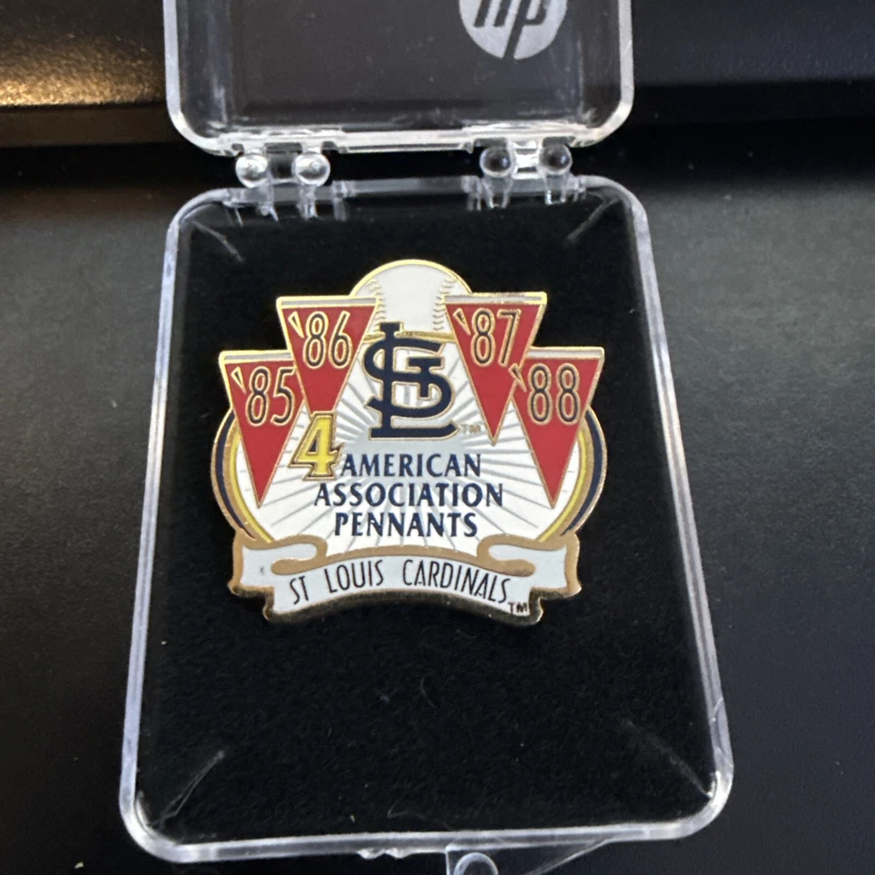 St Louis Cardinals 4 American Association Pennants MLB Lapel Pin Brand New MORE - Image 1 of 1