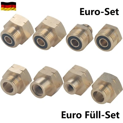 Adapter Propan Europa Euro-Set Euro Füll Set Gasflaschen Aufsatz Ausland - Bild 1 von 4