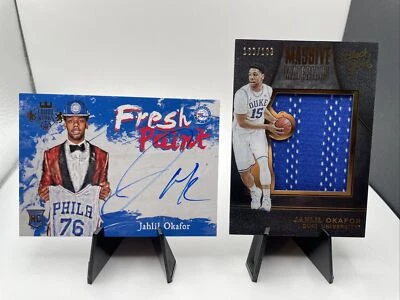 2015-16 Court Kings Fresh Paint Jahlil Okafor #FP-JO Rookie Auto RC & Patch /199 - Image 1 of 4