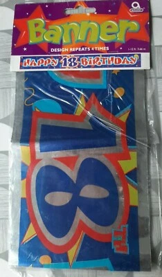 HAPPY 18TH BANNER - 3.66M - Image 1 of 2