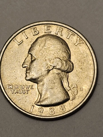 1988 D WASHINGTON QUARTER Cover
