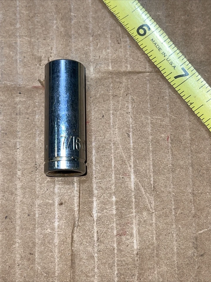 Crescent Tools 7/16 in SAE 3/8 Drive Deep 6 point Socket - Image 1 of 4