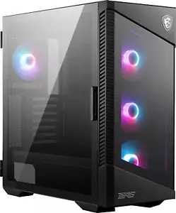 MPG Velox 100R - Mid-Tower Gaming PC Case - Tempered Glass Side Panel - 4 X 120M - Picture 1 of 7