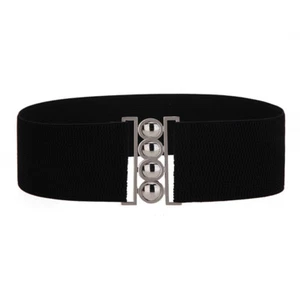 New Women Fashion Elastic Belt Wide Stretch Waist Band for Woman Black/Red/White - Picture 1 of 10