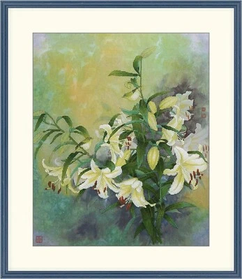 Kit de punto de cruz contado artesanías Xiu nuevo y sellado - lirio en verde | 2031207 Foto 1 de 3