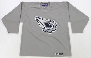 Rare VTG CCM Edmonton Oilers Oil Drop NHL Hockey Practice Jersey 2000s Gray SZ L - Picture 1 of 14