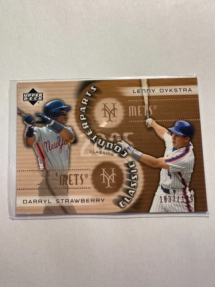 K30,563- 2005 Upper Deck Classics Counterparts #DS D.Strawberry/L.Dykstra #/1999 - Image 1 of 1