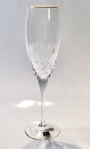 Miller Rogaska MEMOIR GOLD by Reed & Barton Fluted Champagne Glass Flutes NWT - Picture 1 of 5