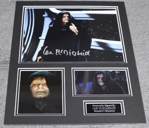 Ian McDiarmid Hand Signed Photo Mount Display 40x30cm Authentic Star Wars - Foto 1 di 4