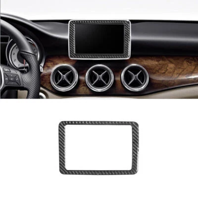 Cubierta envolvente de pantalla de fibra de carbono (8 pulgadas) para Mercedes Benz CLA GLA Foto 1 de 4