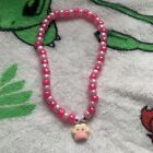Pastel Pink Cat Paw Print Choker Necklace Kandi Kawaii Toe Bean Fairy Kei