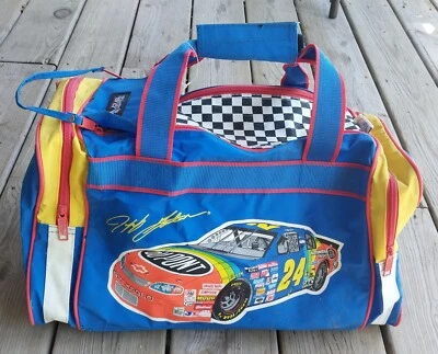 复古 Jeff Gordon 行李袋杜邦 24 NASCAR 罕见多色 18x10 皮带 — 第 1/4 张图片