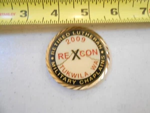 RARE 2009 REXON LUTHERAN CHAPLAINS TUKWILA WA MILITARY CHALLENGE COIN - Picture 1 of 3