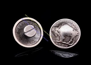 10X Buffalo Nickel Head Screw Back Concho for Belt Leathercraft Saddle Bridle - Picture 1 of 10