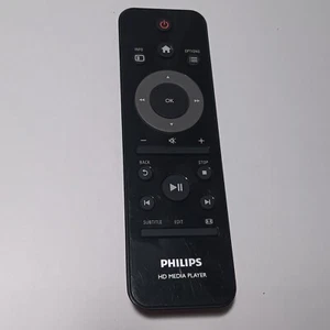 Reproductor multimedia HD remoto Philips usado opciones de información para el hogar edición de subtítulos parte posterior #147 - Imagen 1 de 3