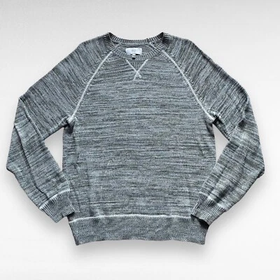 Jack Spade NY Crew Neck Pullover Sweater Men's LARGE Coverstitch - Light Gray - Image 1 of 4