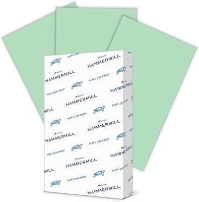 Hammermill 103366 Colors 20 lbs. 8.5" x 11" Print Paper - Green (500/RM) New - Image 1 of 4