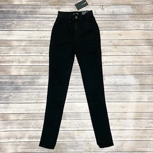 Fashion Nova Black Classic High Waist Skinny Jeans NWT 1 Stretch 30.5 Inseam - Picture 1 of 7
