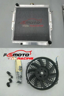 Radiador + ventilador para Toyota Land Cruiser serie 75 HZJ75 1HZ manual 1990-2001 Foto 1 de 4