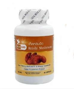 Reishi Lingzhi Mushroom Capsules Ganoderma Lucidum Foods Herbal Immune Boost - Picture 1 of 17