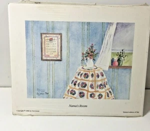 Terry Jonas 1986 Signed Limited Print Nana’s Room Quilts - Bild 1 von 8