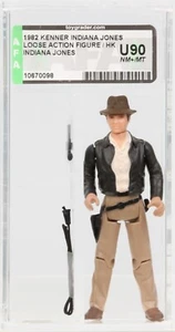 Indiana Jones ROTLA 1982 Vintage Kenner Indiana Jones (HK) Loose Figure AFA U90 - Picture 1 of 2