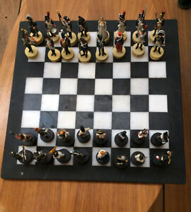 jeux d échecs Napoléon  Altaya, français, russes, autrichien  échiquier marbre