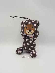 Control Bear C0601 Correa de Punto Blanco Negro Mascota Furyu Peluche 5" Muñeca de Juguete Japón - Imagen 1 de 7