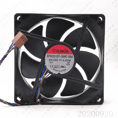 SUNON EF92251S1-Q09C-S9A 9225 9CM 12V 3.83W 4-Pin PWM Cooling Fan - Image 1 of 4