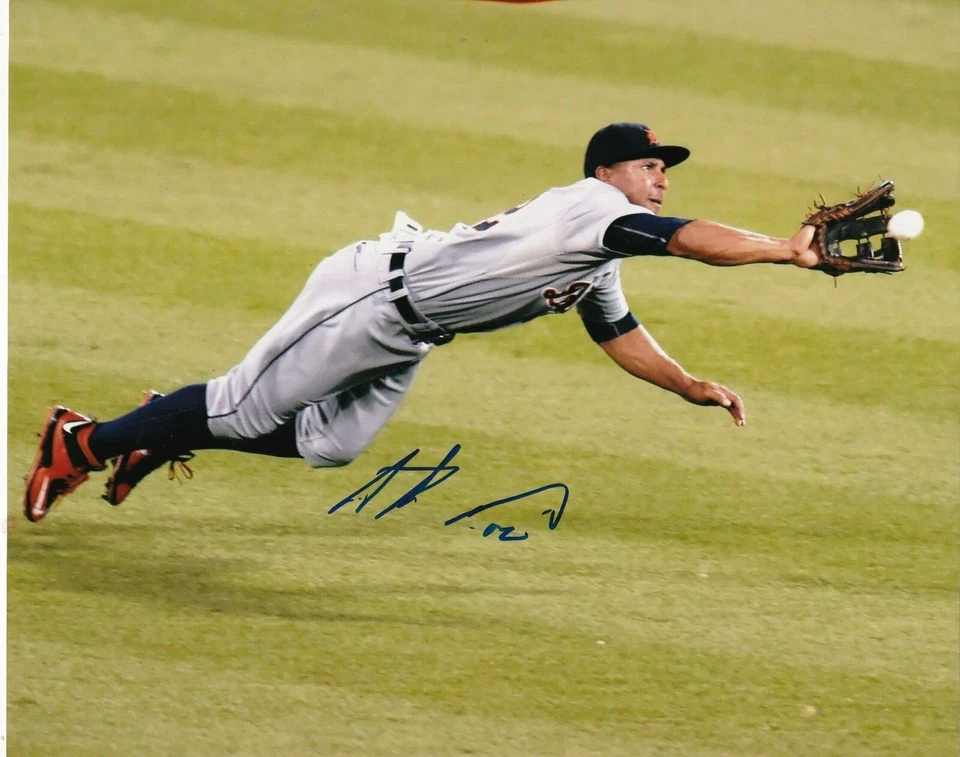 ANTHONY GOSE DETROIT TIGERS ACCIÓN FIRMADO 8x10 Foto 1 de 1