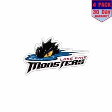 Lake Erie Monsters Ahl Hockey 4 Stickers 4x4 Inch Sticker Decal