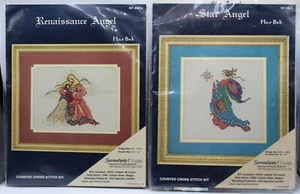 2x Serendipity Designs MarBek Cross Stitch Kits Renaissance Angel & Star Angel - Picture 1 of 9